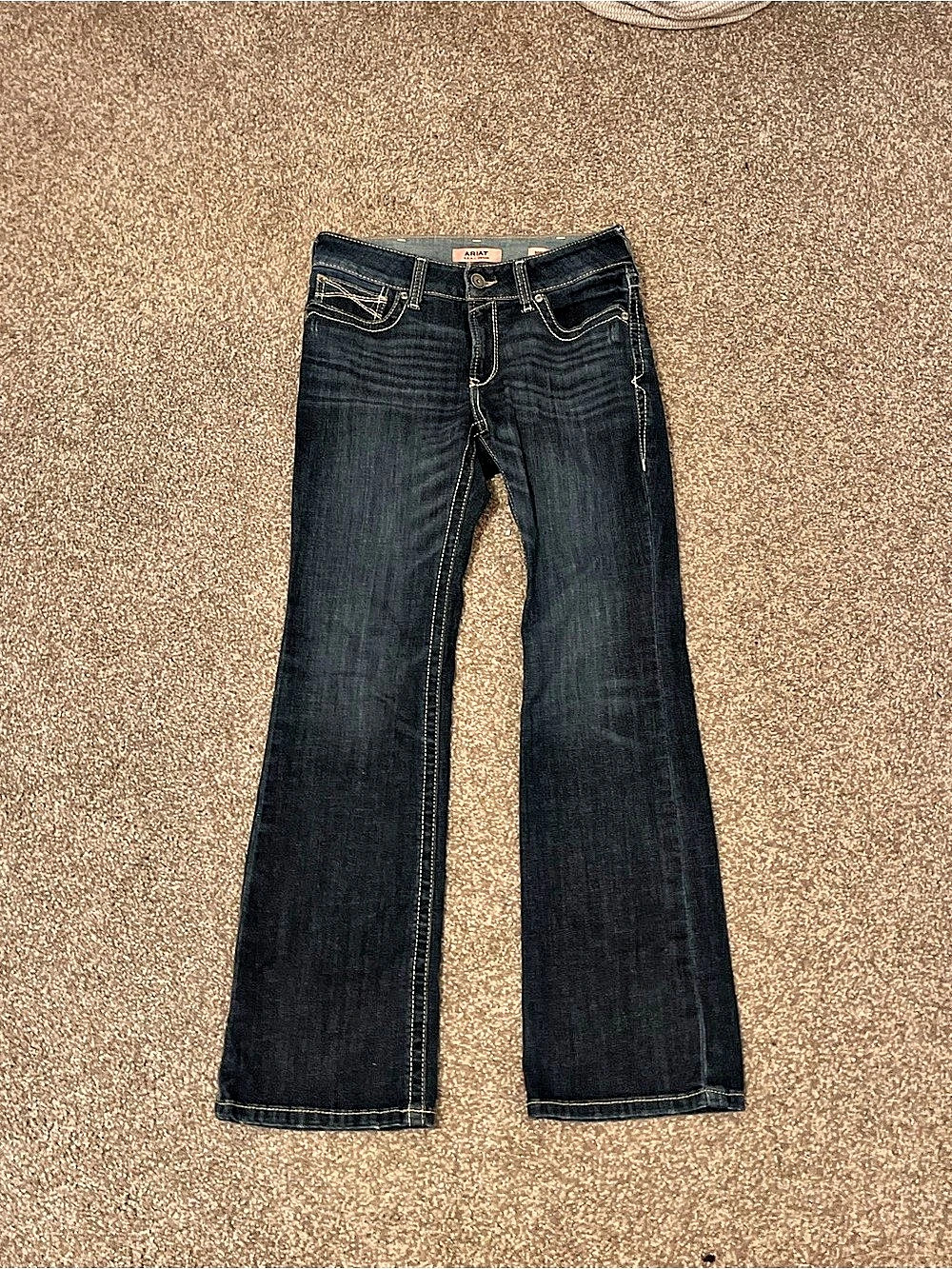Ariat R.E.A.L. Entwined Boot Cut Jeans Blue Waist 30R